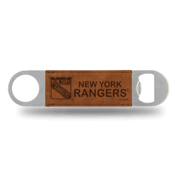 New York Rangers Brown Laser Engraved Bar Blade