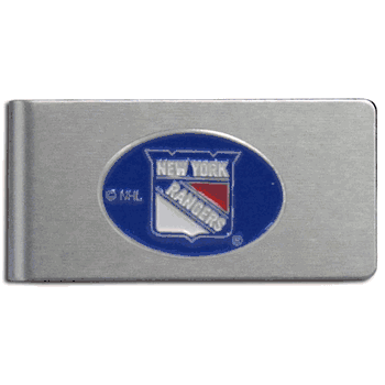 New York Rangers Brushed Metal Money Clip