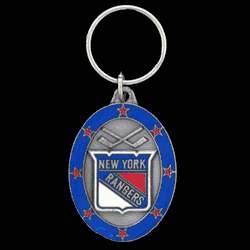 New York Rangers Carved Metal Key Chain