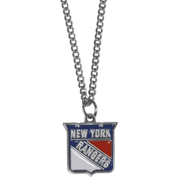New York Rangers Chain Necklace with Small Charm