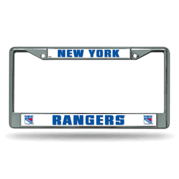 New York Rangers Standard Chrome Frame with Plastic Inserts 12