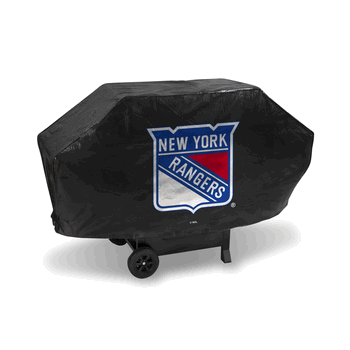New York Rangers Black Deluxe Grill Cover