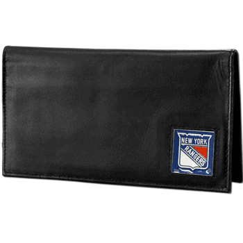 New York Rangers Deluxe Leather Checkbook Cover