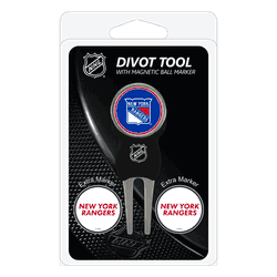 New York Rangers Divot Tool Pack - Signature tool w/ 3 markers