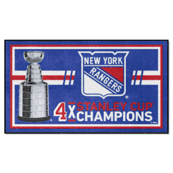 New York Rangers Dynasty 3ft. x 5ft. Plush Area Rug