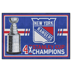 New York Rangers Dynasty 5ft. x 8ft. Plush Area Rug