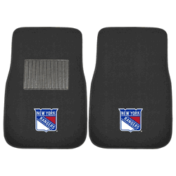 New York Rangers Embroidered Car Mat Set - 2 Pieces