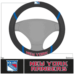 New York Rangers Embroidered Steering Wheel Cover