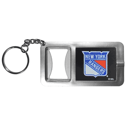 New York Rangers Flashlight Key Chain with Bottle Opener