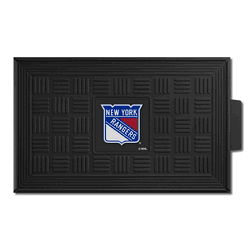 New York Rangers Heavy Duty Vinyl Medallion Door Mat - 19.5in. x 31in.