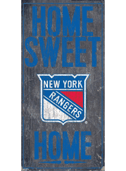 New York Rangers Home Home Sweet Home 6x12