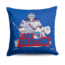 New York Rangers Igor Shesterkin NHL Throw Pillow 18X18 Inches