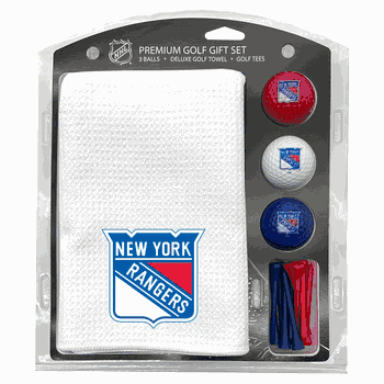 New York Rangers Microfiber Towel Gift Set - 16 x 40 (White)