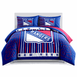 New York Rangers Momentum Bedding Comforter Set F/Q