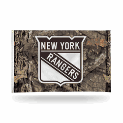 New York Rangers / Mossy Oak Camo Break-Up Country Banner Flag (3X5)