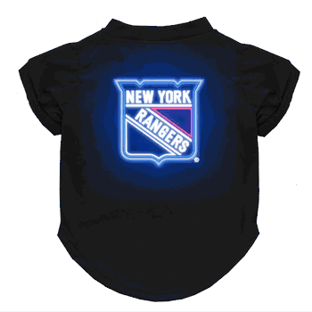 New York Rangers Neon Pet T-Shirt, Large