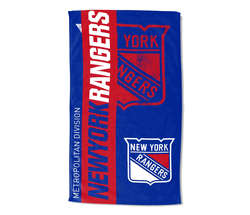 New York Rangers NHL Diamonte Oversized Beach Towel 42x72 inches
