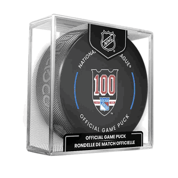 New York Rangers NHL Hockey Official Game Puck IN CUBE