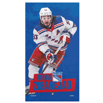 New York Rangers NHL Mika Zibanejad Beach Towel 30 x 60 inches