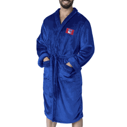 New York Rangers NHL Royal Blue Snipe L/XL Silk Touch Robe 26x47 Inches