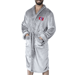 New York Rangers NHL White Snipe L/XL Silk Touch Robe 26x47 Inches