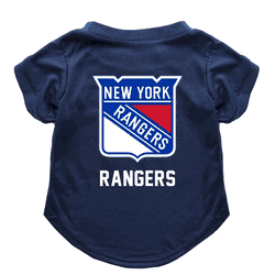 New York Rangers Pet T-Shirt Large