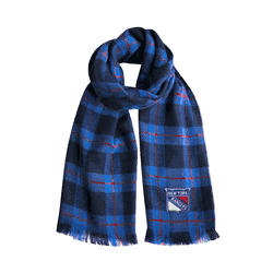 New York Rangers Plaid Blanket Scarf NV-RED
