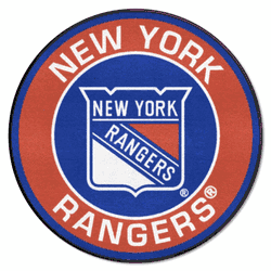 New York Rangers Roundel Rug - 27in. Diameter