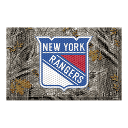 New York Rangers Rubber Scraper Door Mat Camo