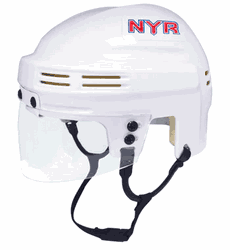 New York Rangers SportStar NHL Hockey Player Mini Helmet - White
