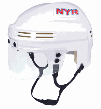 New York Rangers SportStar NHL Hockey Player Mini Helmet - White