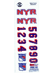 New York Rangers Sportstar Officially Licensed Authentic Center Ice NHL Hockey Helmet Decal Kit