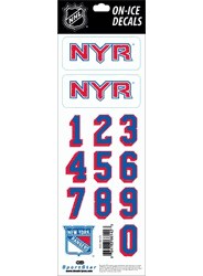 New York Rangers Sportstar Officially Licensed Authentic Center Ice NHL Hockey Helmet Decal Kit