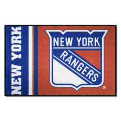 New York Rangers Starter Mat Accent Rug - 19in. x 30in., Uniform Design