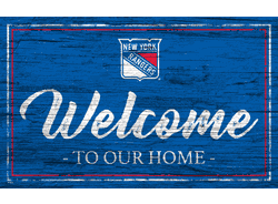 New York Rangers Team Color Welcome 11x19 Sign
