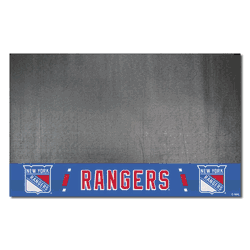 New York Rangers Vinyl Grill Mat - 26in. x 42in.