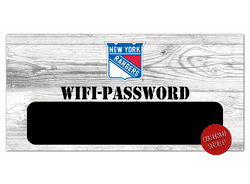 New York Rangers Wifi Password 6x12 Sign
