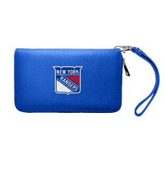 New York Rangers Zip Organizer Wallet Pebble Royal