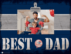 New York Yankees 10" x 8" Best Dad with Stripe Clip Frame