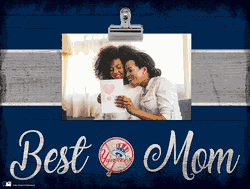 New York Yankees 10" x 8" Best Mom with Stripe Clip Frame