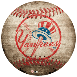 New York Yankees 12" Baseball Shaped Sign