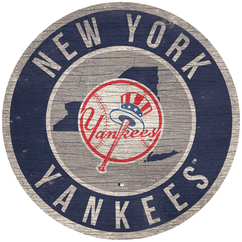 New York Yankees 12 in. Circle w/ State Sign