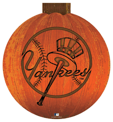 New York Yankees 12 in. Halloween Pumpkin Sign