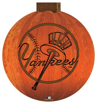 New York Yankees 12 in. Halloween Pumpkin Sign