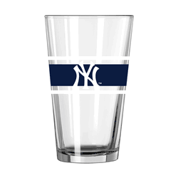 New York Yankees 16oz Stripe Pint Glass