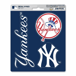 New York Yankees 3 Piece Decal Sticker Set
