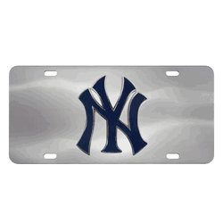 New York Yankees 3D Stainless Steel License Plate
