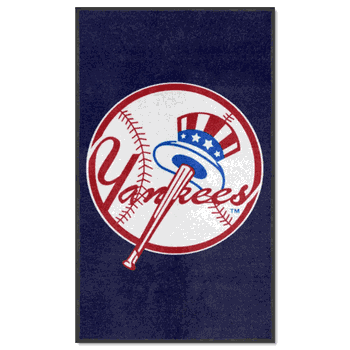 New York Yankees 3X5 High-Traffic Mat with Durable Rubber Backing - Portrait Orientation