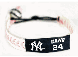 New York Yankees Bracelet Baseball Pink Robinson Cano CO