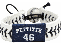 New York Yankees Bracelet Genuine Baseball Andy Pettite
